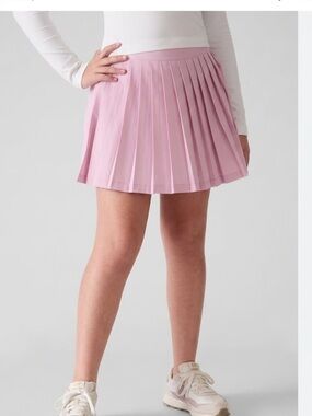 Athleta Pink Pleated Kids Skort